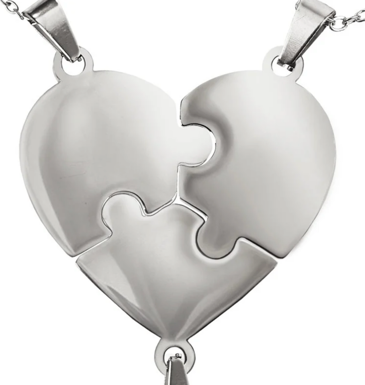 Collier Amor™️ - Puzzle coeur famille personnalisable