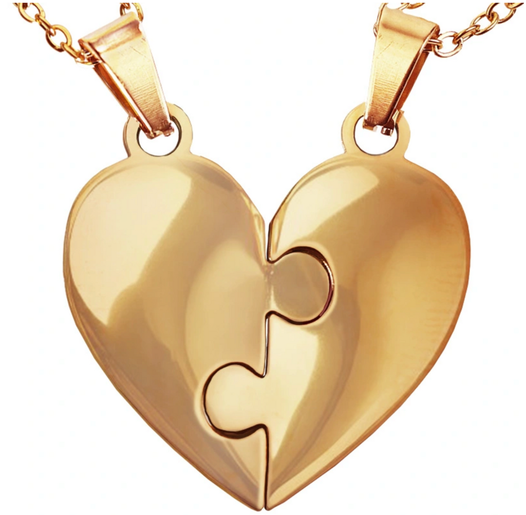 Collier Amor™️ - Puzzle coeur famille personnalisable