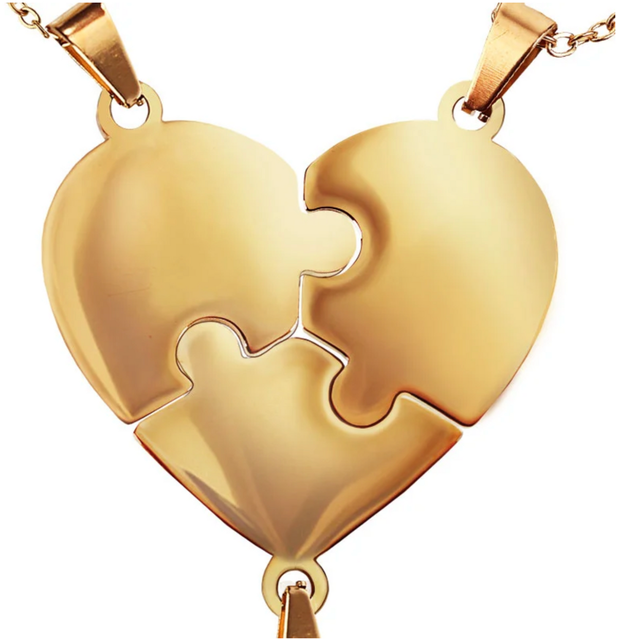 Collier Amor™️ - Puzzle coeur famille personnalisable