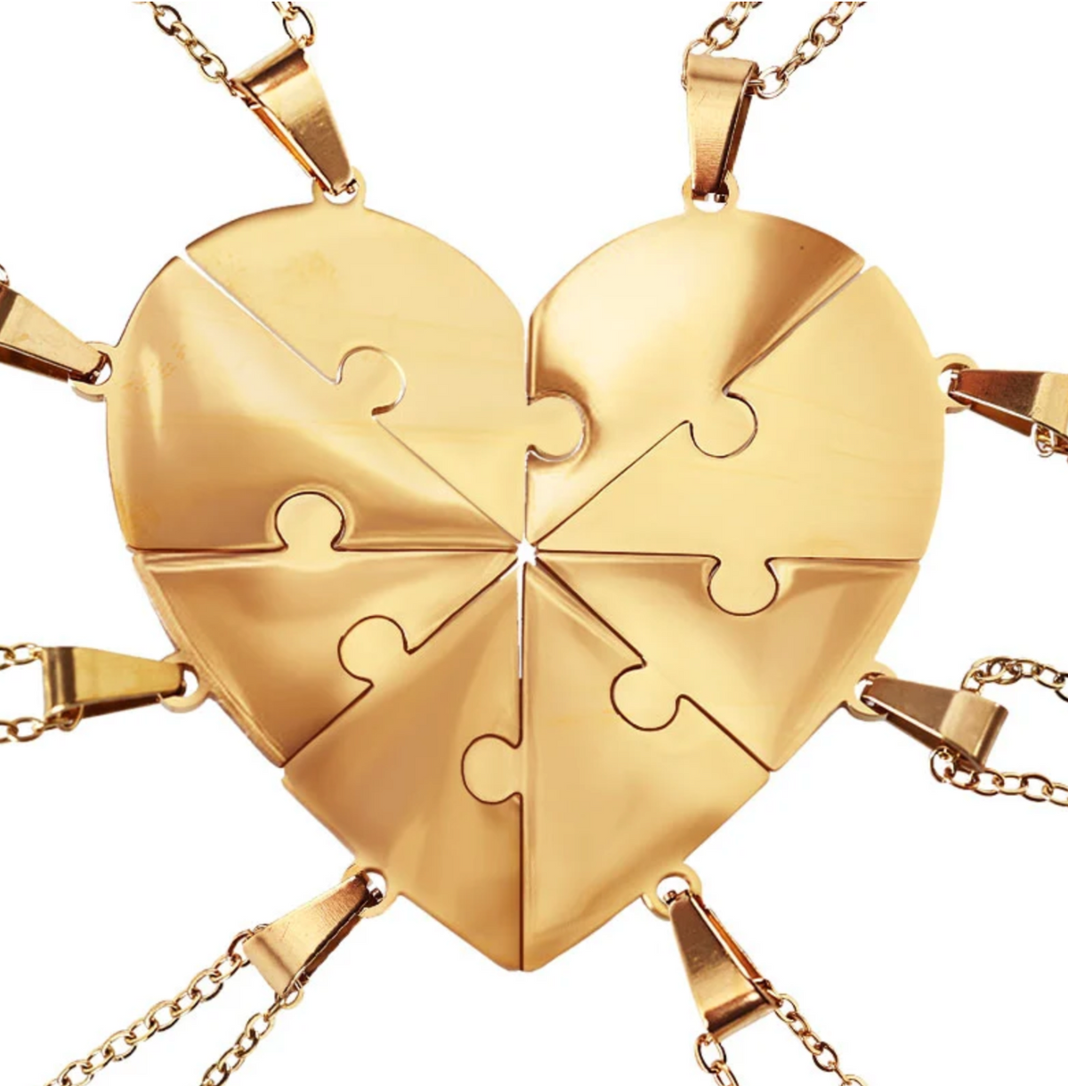 Collier Amor™️ - Puzzle coeur famille personnalisable