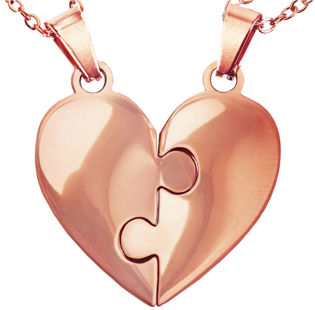 Collier Amor™️ - Puzzle coeur famille personnalisable