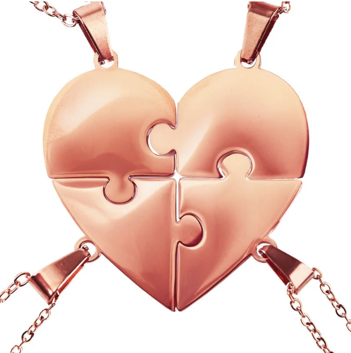 Collier Amor™️ - Puzzle coeur famille personnalisable