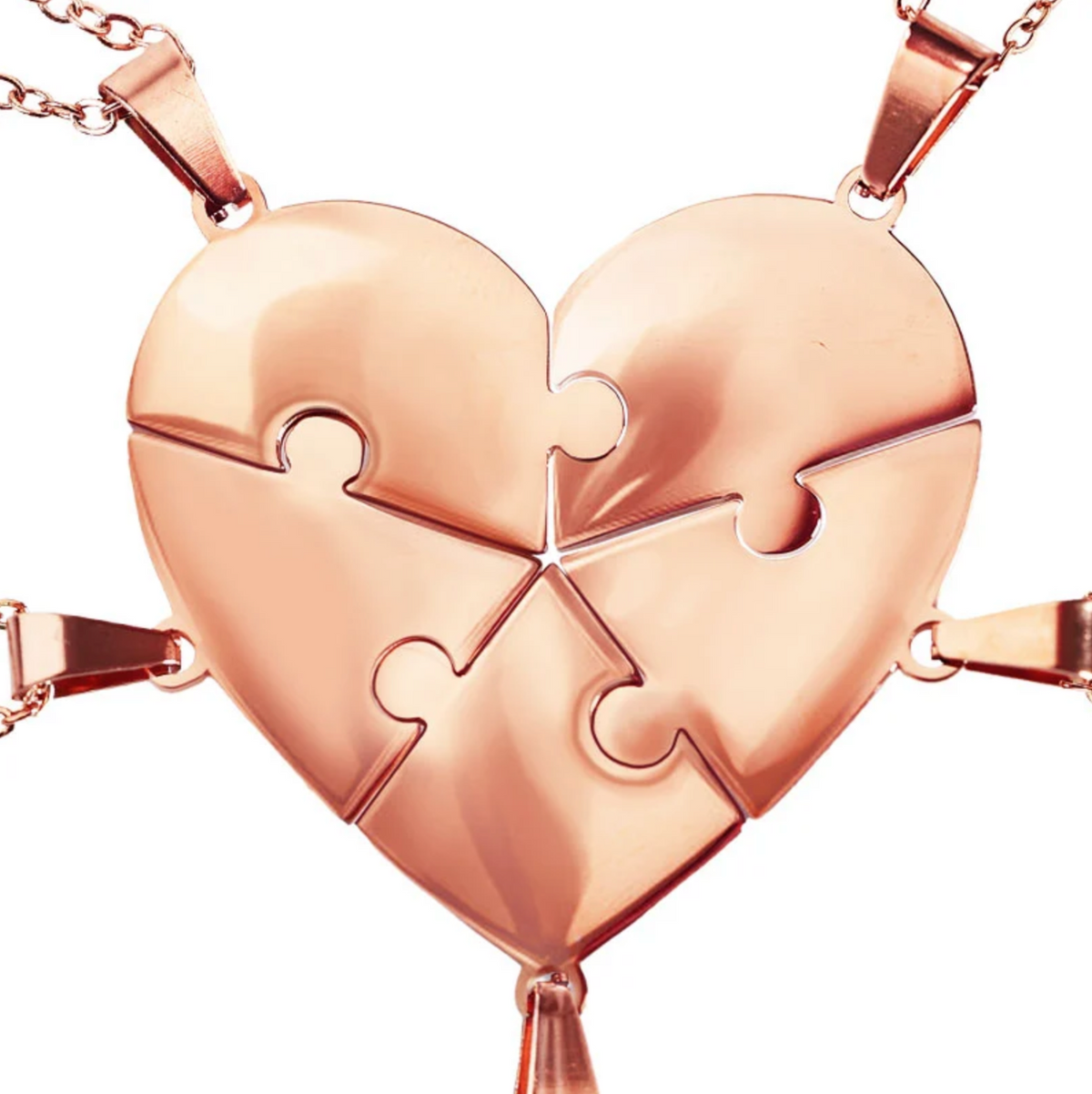 Collier Amor™️ - Puzzle coeur famille personnalisable