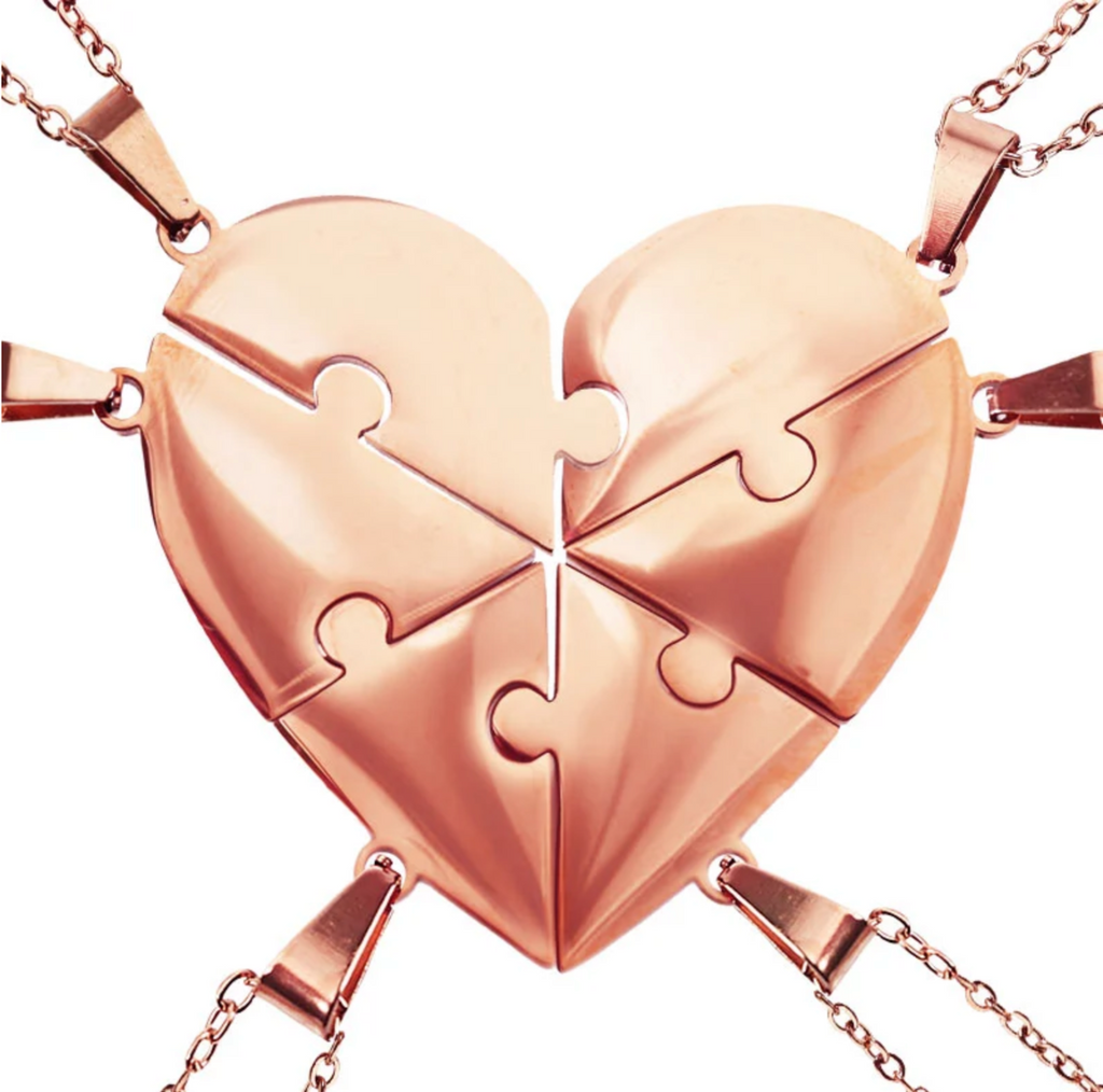 Collier Amor™️ - Puzzle coeur famille personnalisable