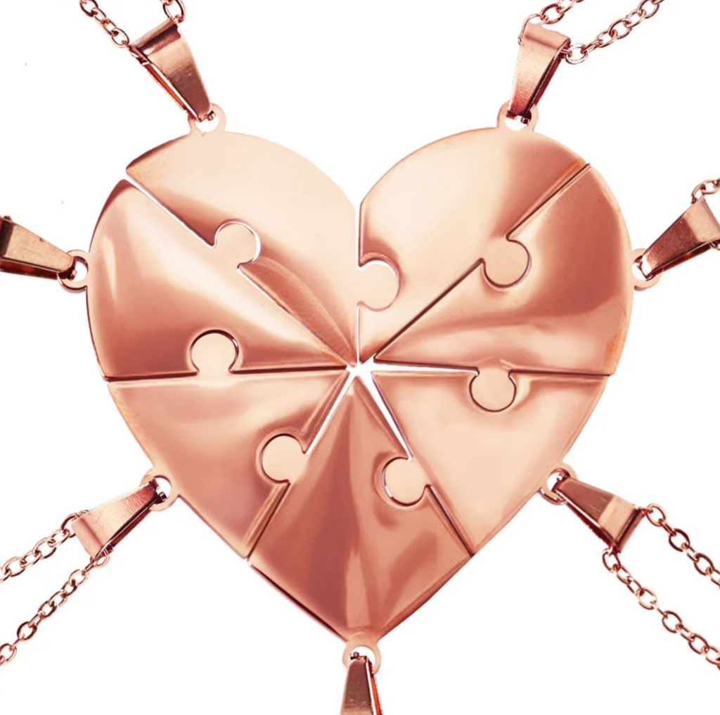 Collier Amor™️ - Puzzle coeur famille personnalisable