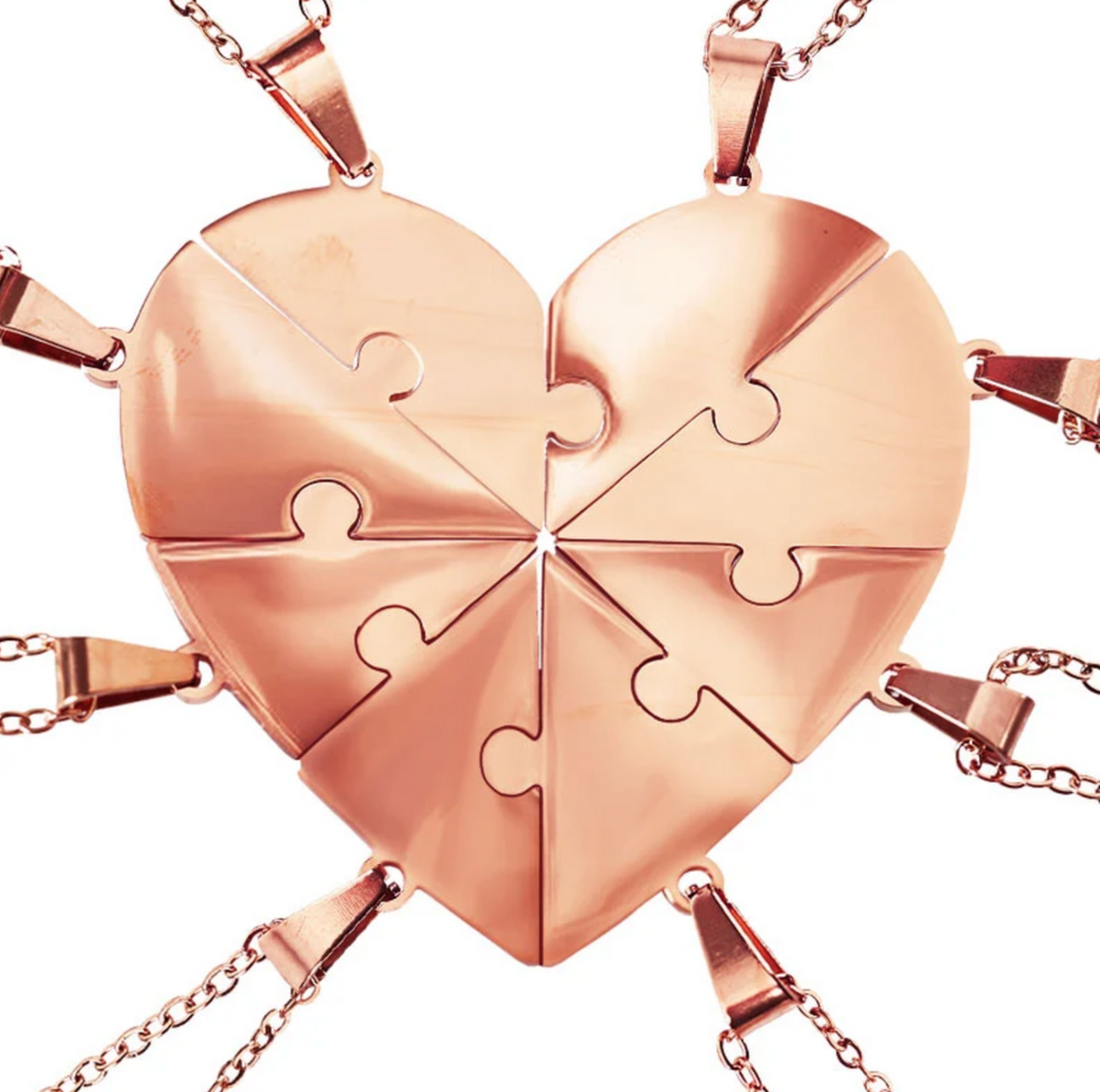 Collier Amor™️ - Puzzle coeur famille personnalisable