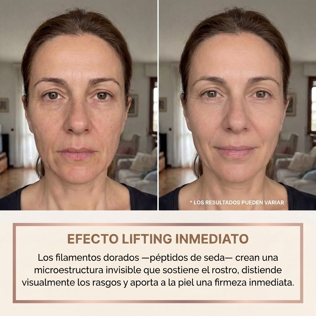 Efecto lifting inmediato antes y después