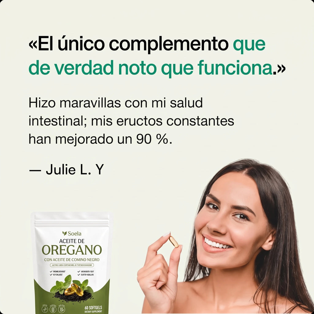Opinión de cliente - aceite de orégano Soela