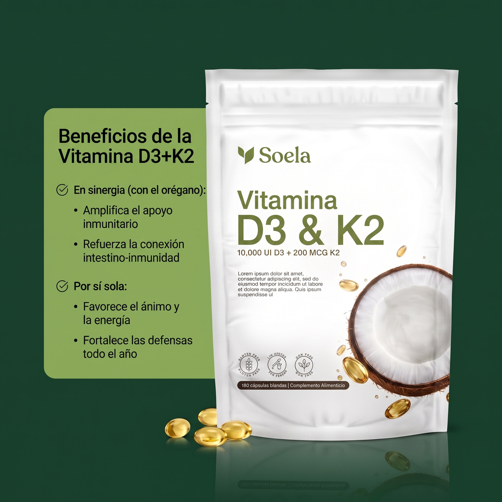 Soela Vitamina D3 y K2