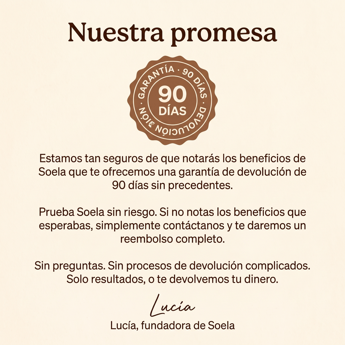 Nuestra promesa